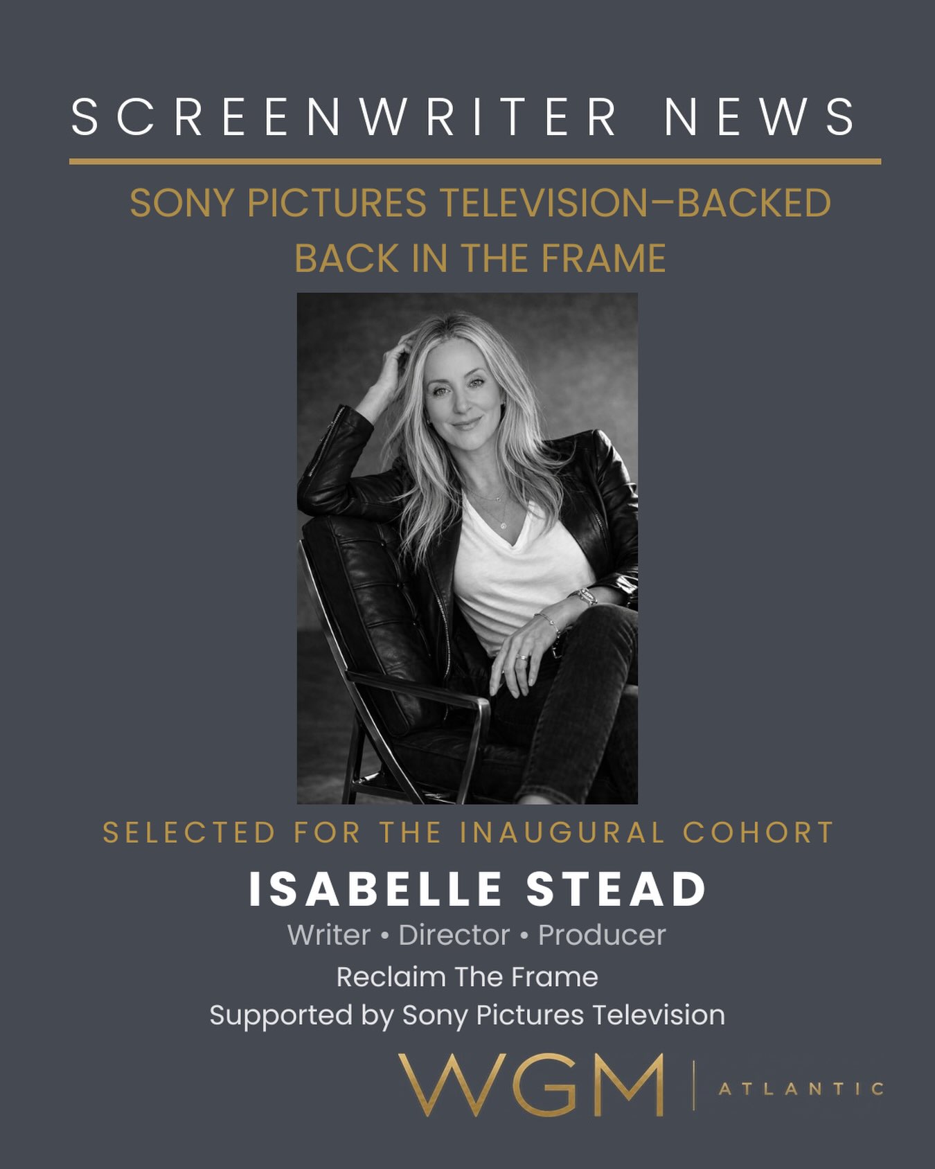 Isabelle Stead joins Back in the Frame · WGM announcement image